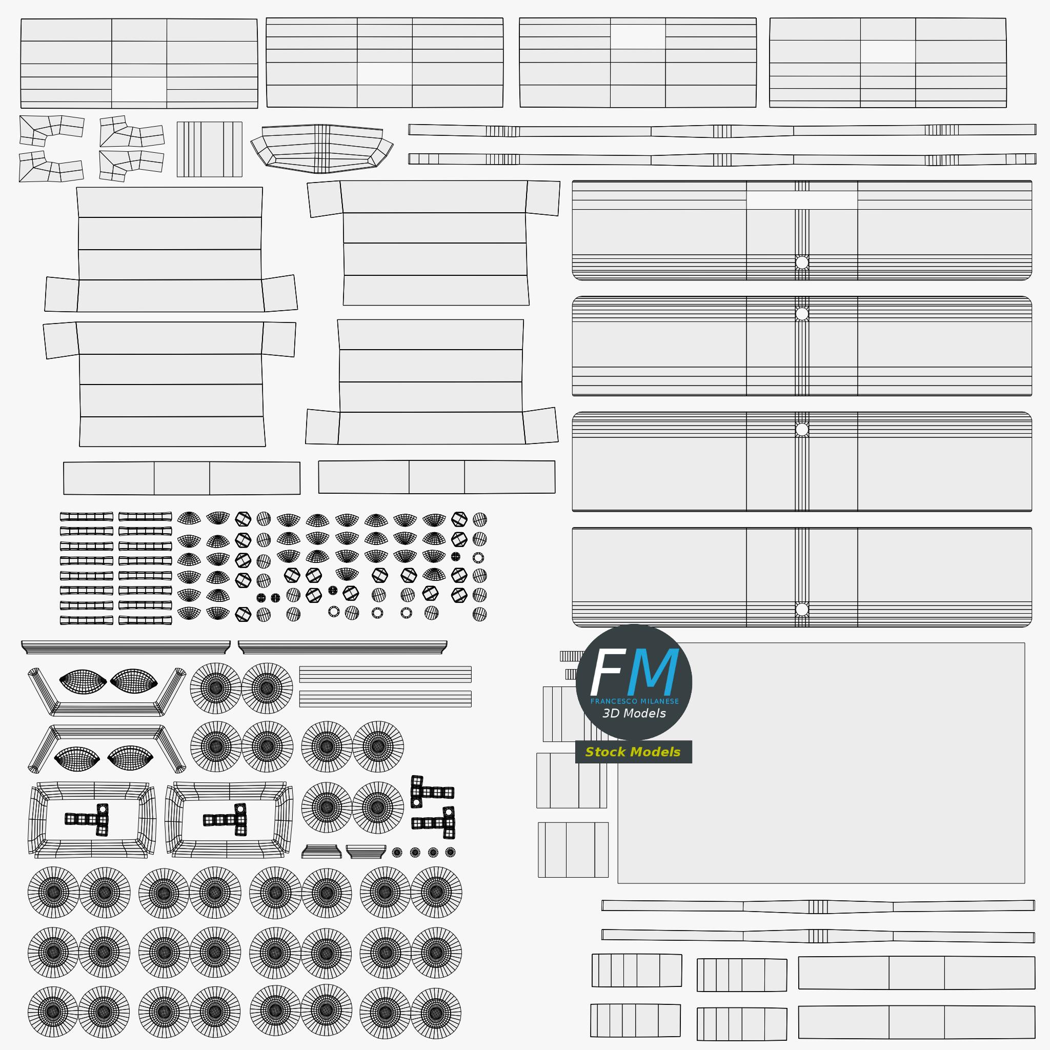 3D-Modell - Tischfußballtisch - 15
