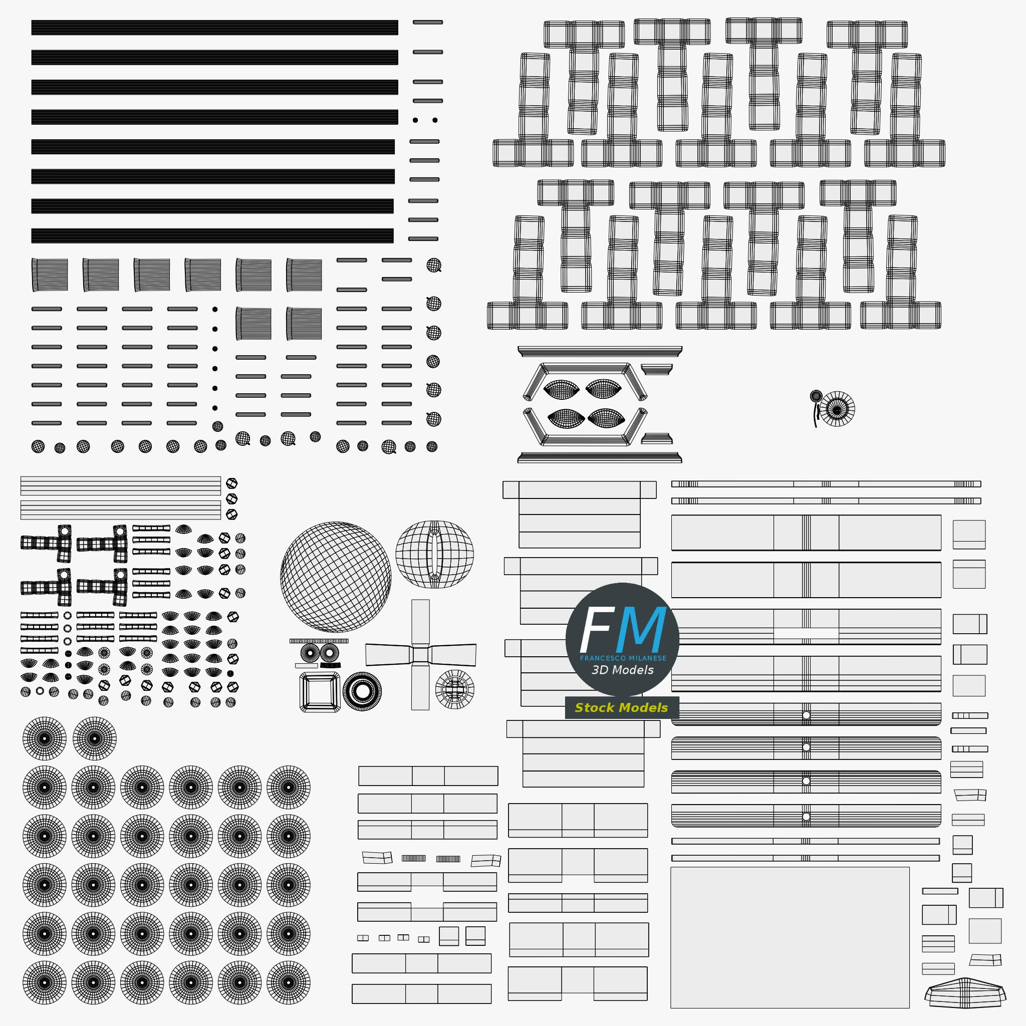 3D-Modell - Tischfußballtisch - 12