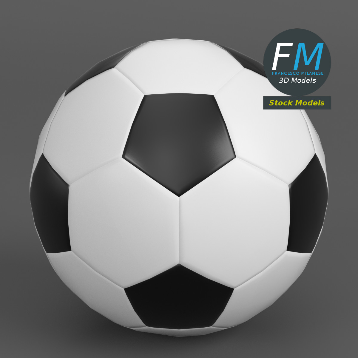 3D-Modell - Fußball - 01