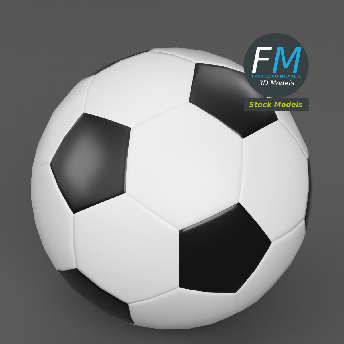 3D-Modell - Fußball - 02