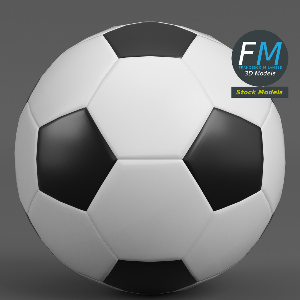 3D-Modell - Fußball - 04