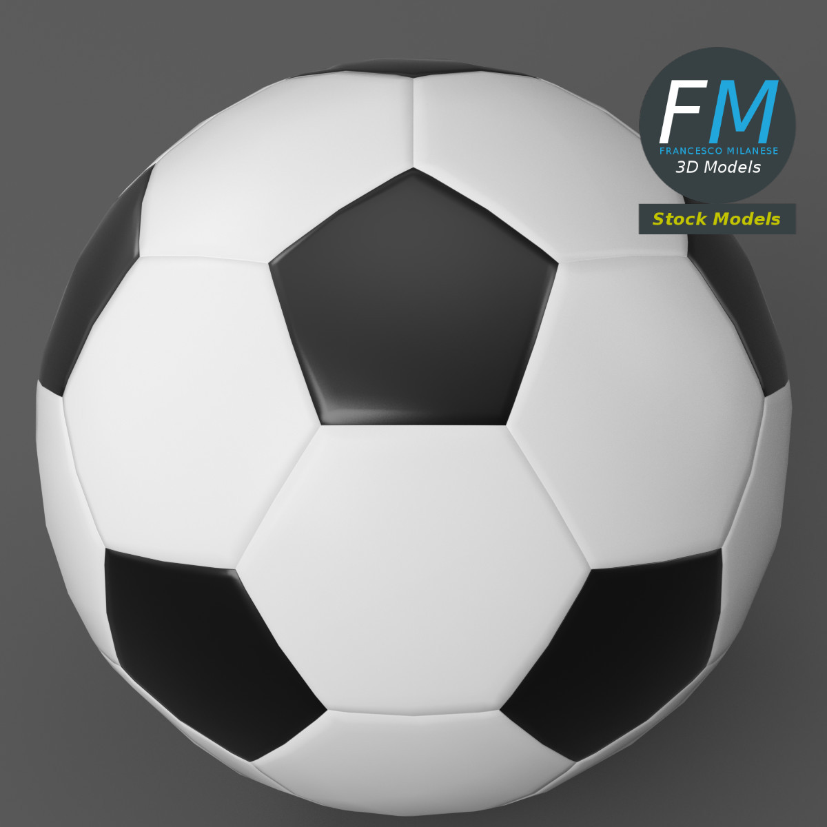 3D-Modell - Fußball - 05