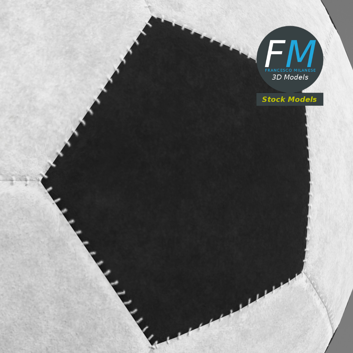 3D-Modell - Klassischer Fußball - 04