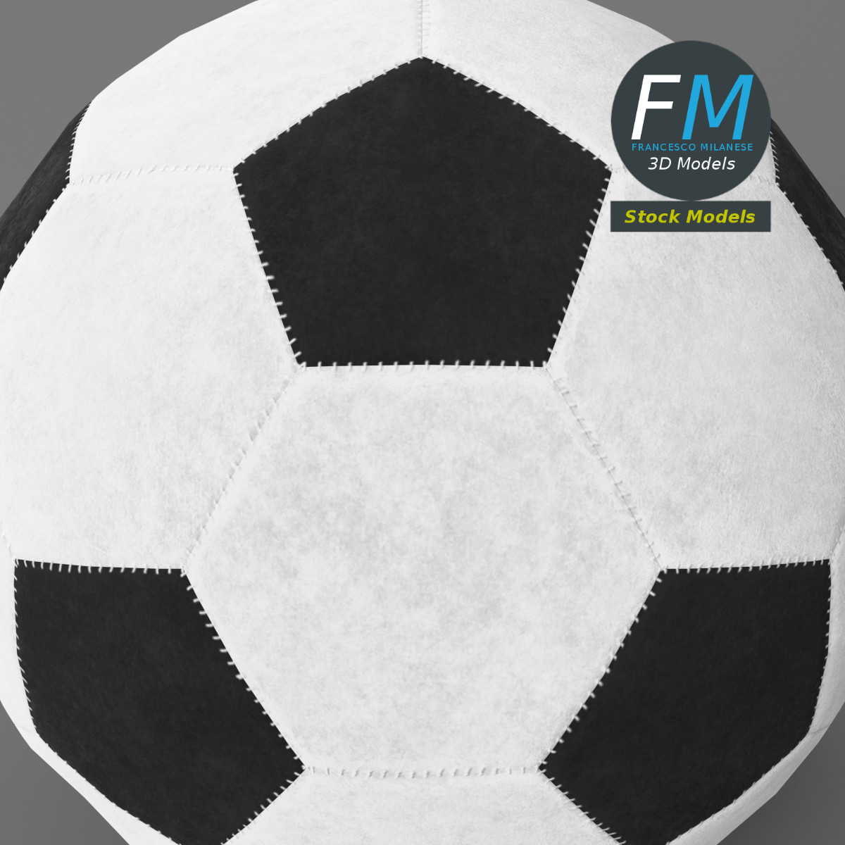 3D-Modell - Klassischer Fußball - 05