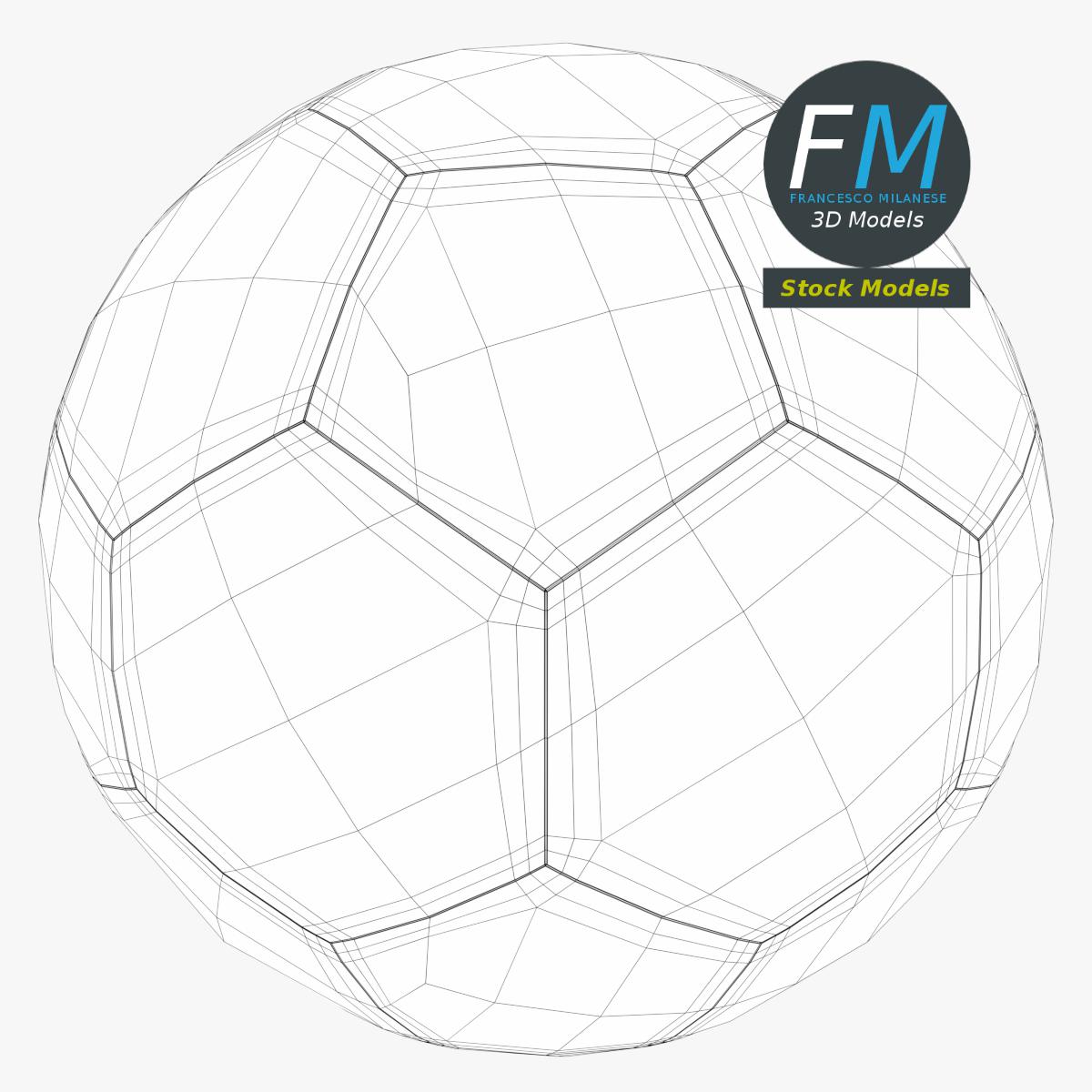 3D-Modell - Klassischer Fußball - 07
