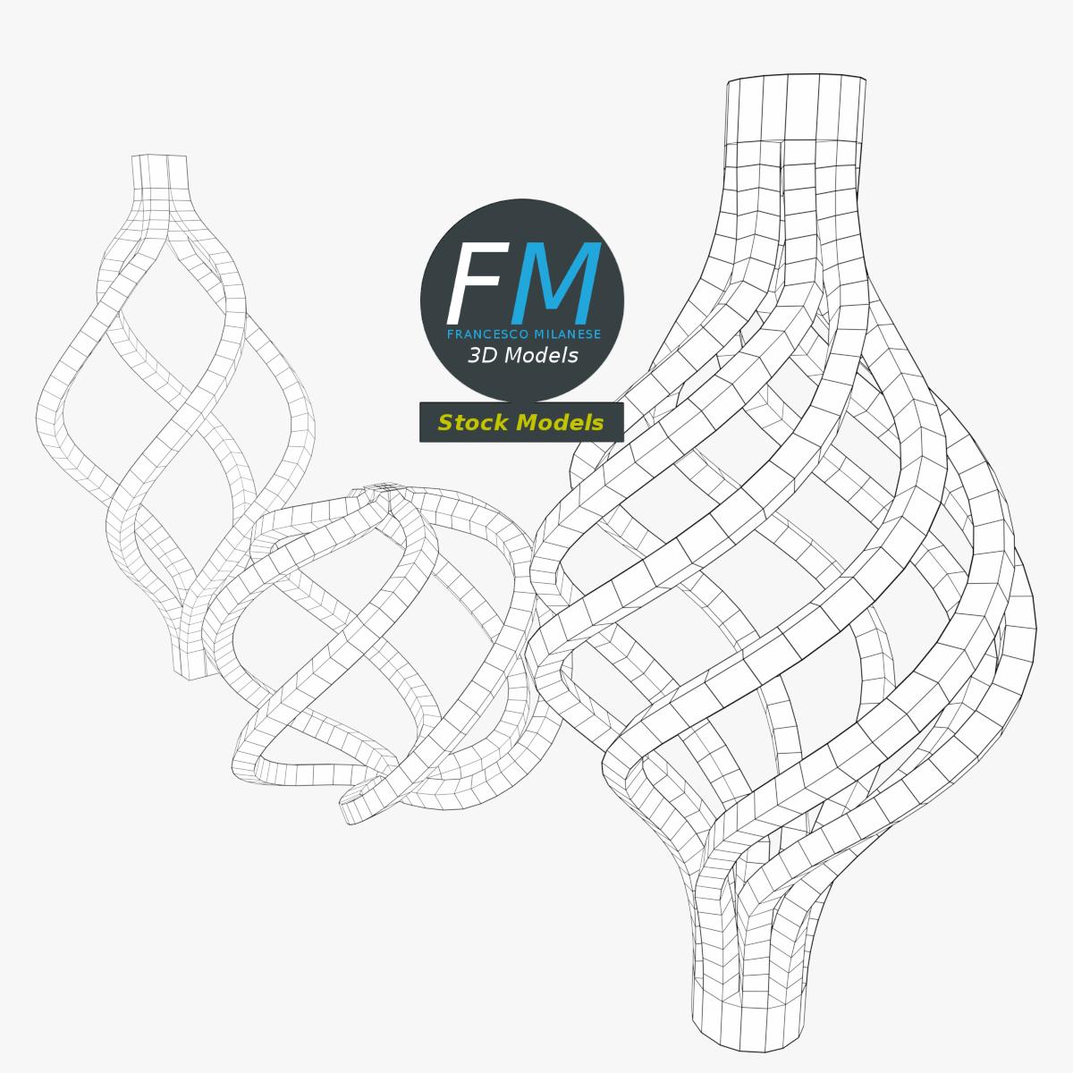 3D-Modell - Set aus Geschmiedeten Stahlkörben - 08