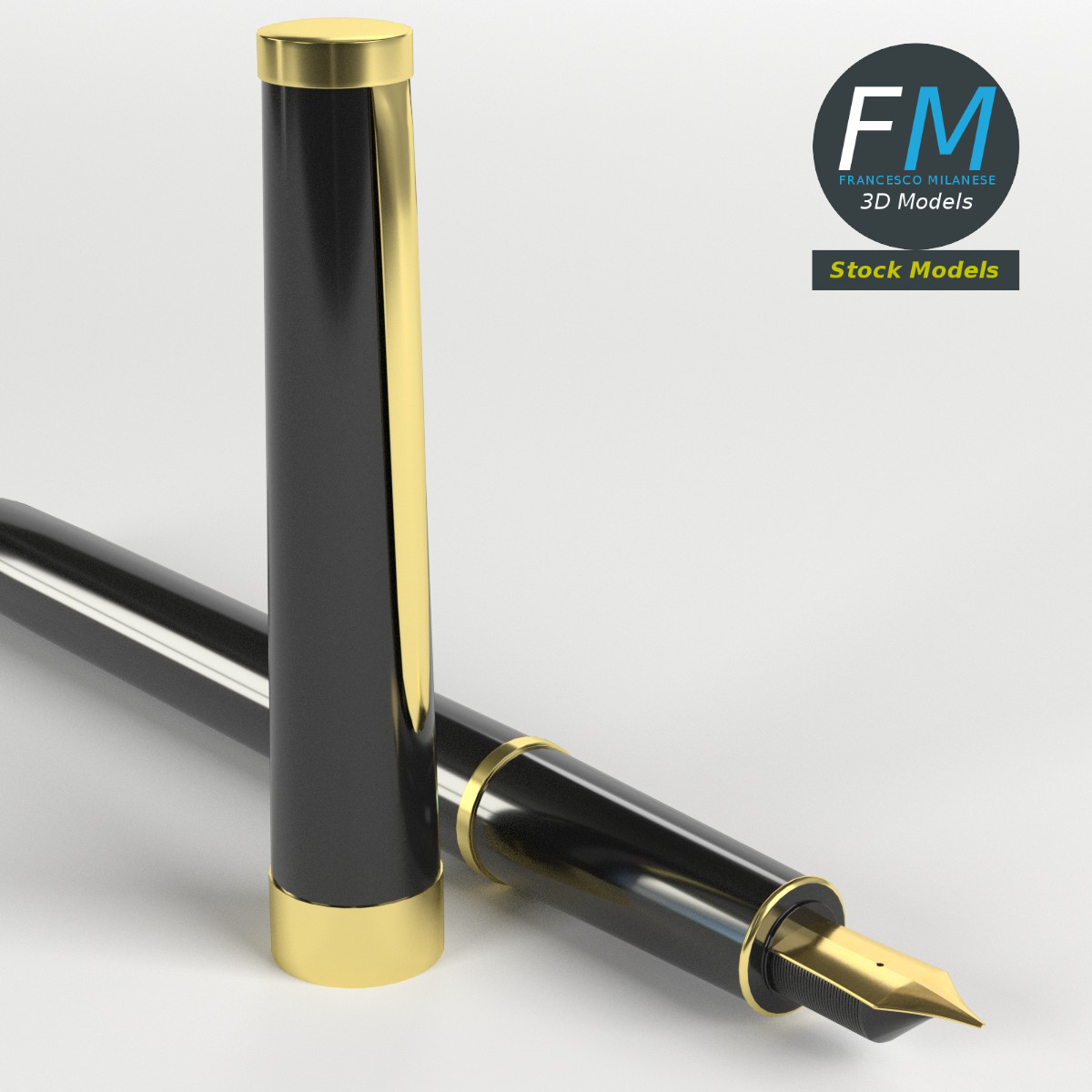 3D-Modell - Füllfederhalter - 01
