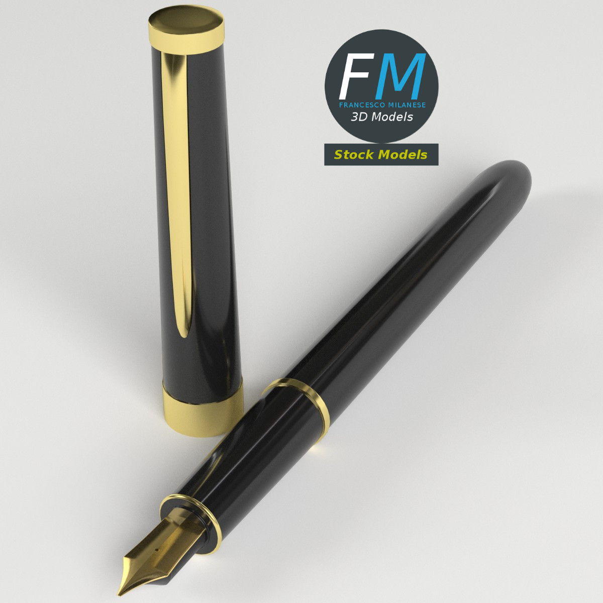 3D-Modell - Füllfederhalter - 02