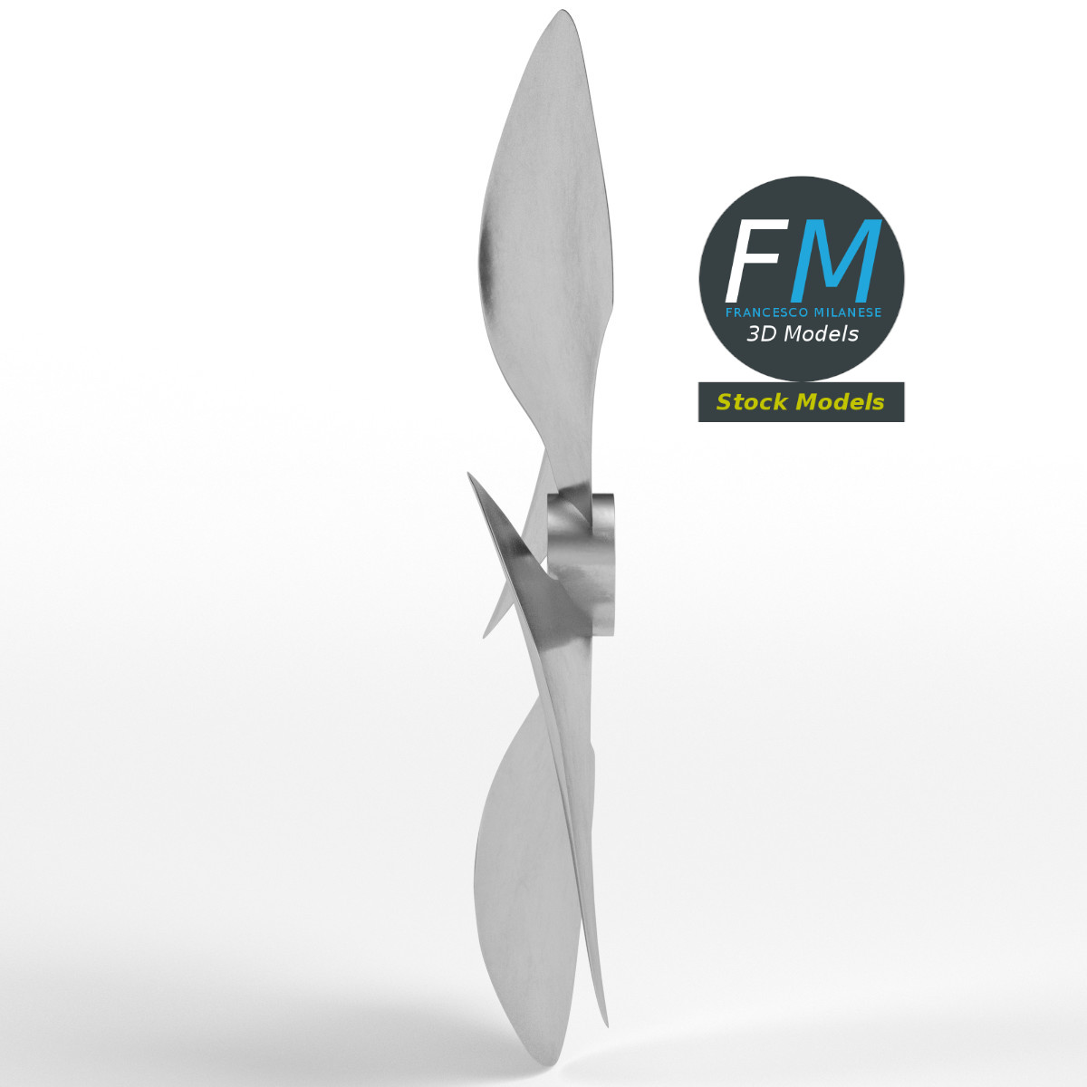 3D-Modell - Vierblattpropeller - 04