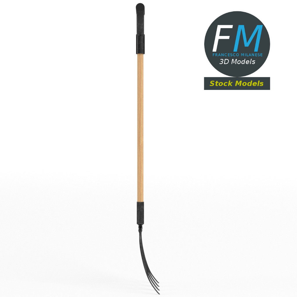 3D-Modell - Mistgabel mit Vier Zinken - 04