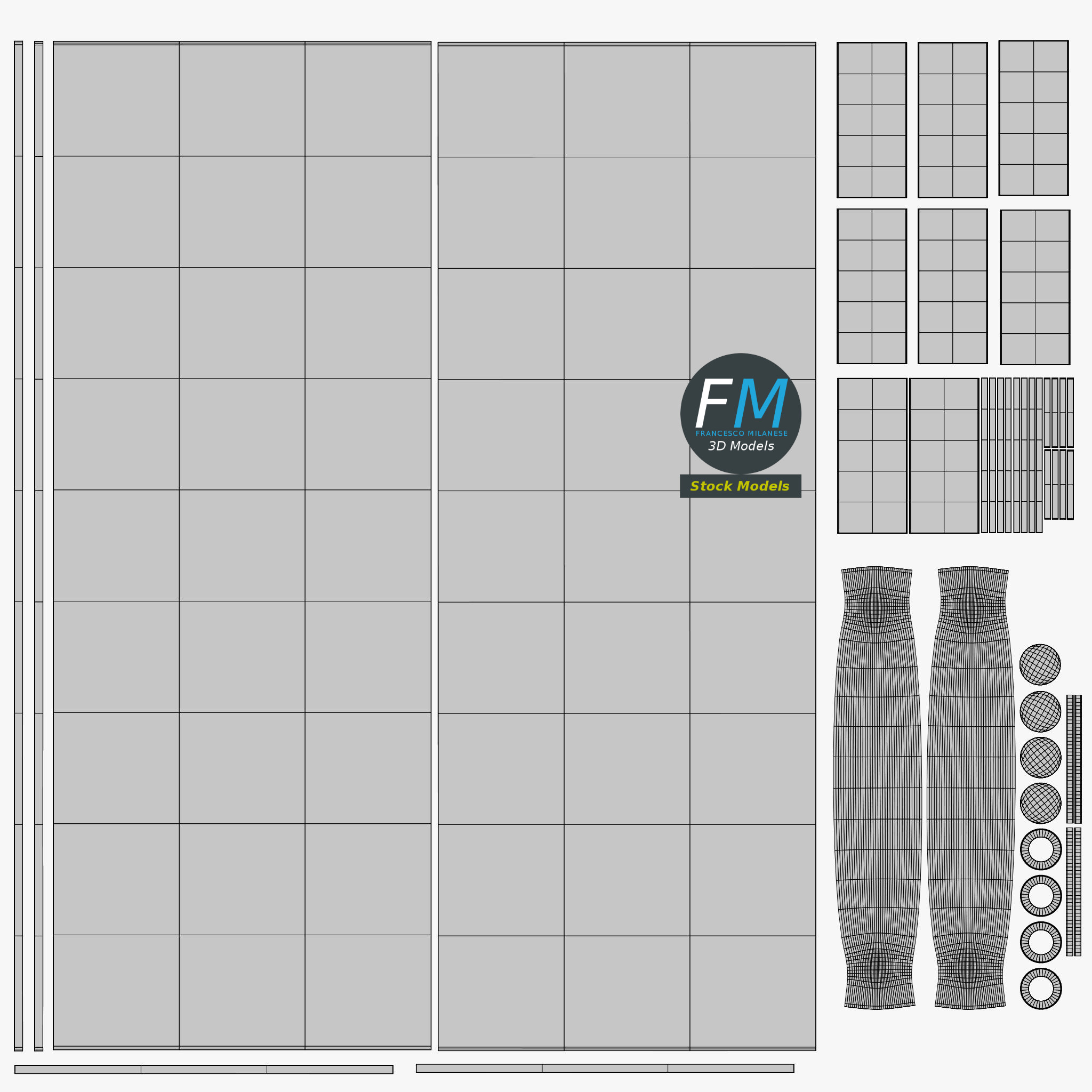 3D-Modell - Rahmenlose Einzelne Glastür - 11 3D-Modell - Rahmenlose Einzelne Glastür - 11