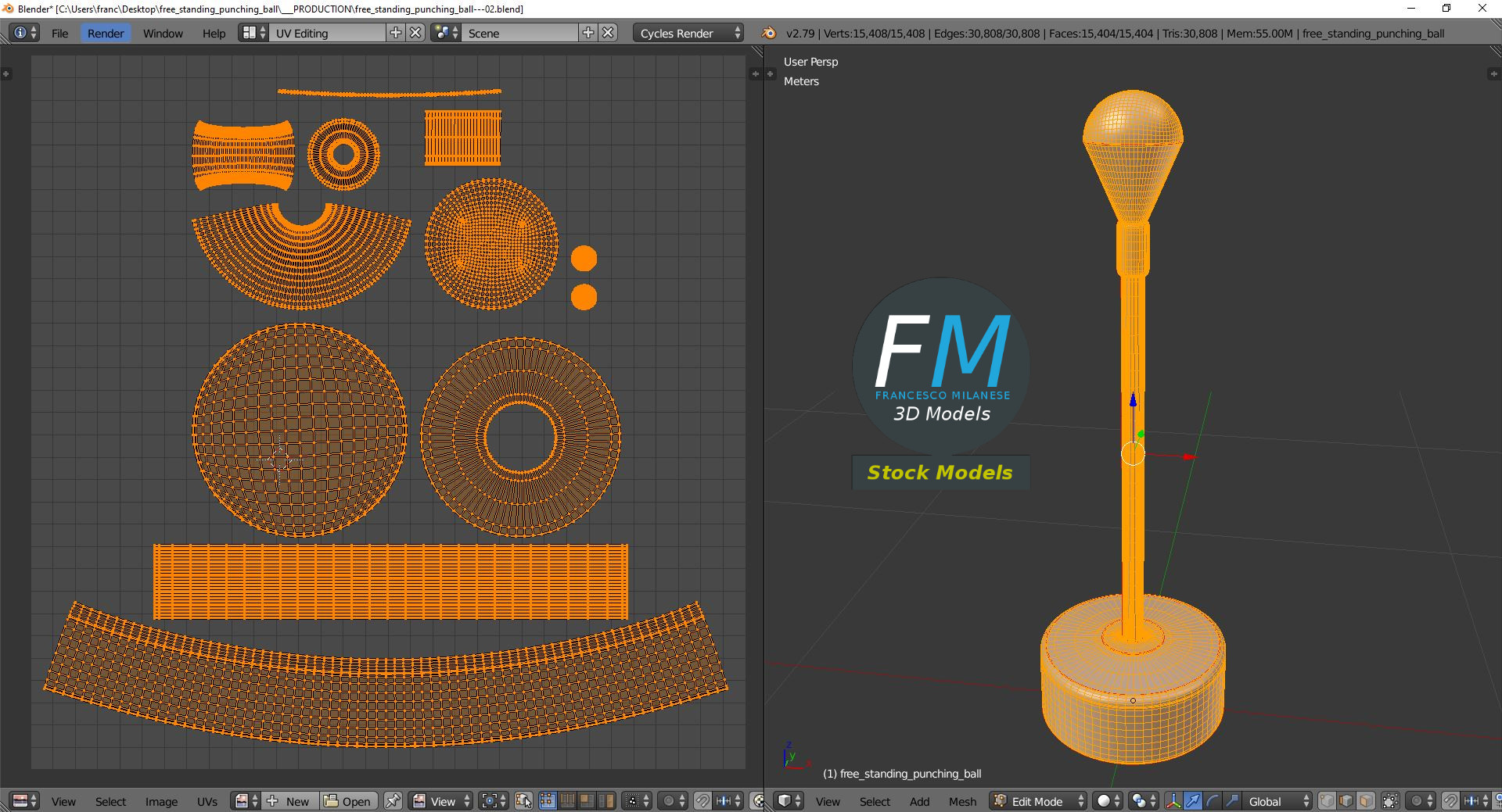3D-Modell - Freistehender Boxball - 10