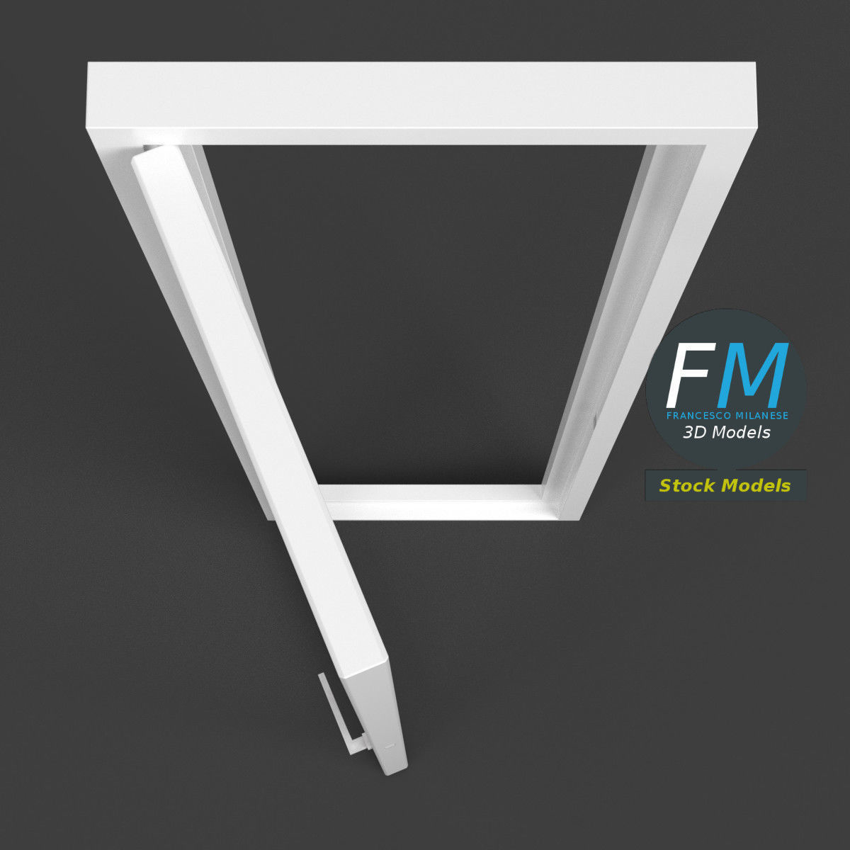 3D-Modell - Fenstertür - 06