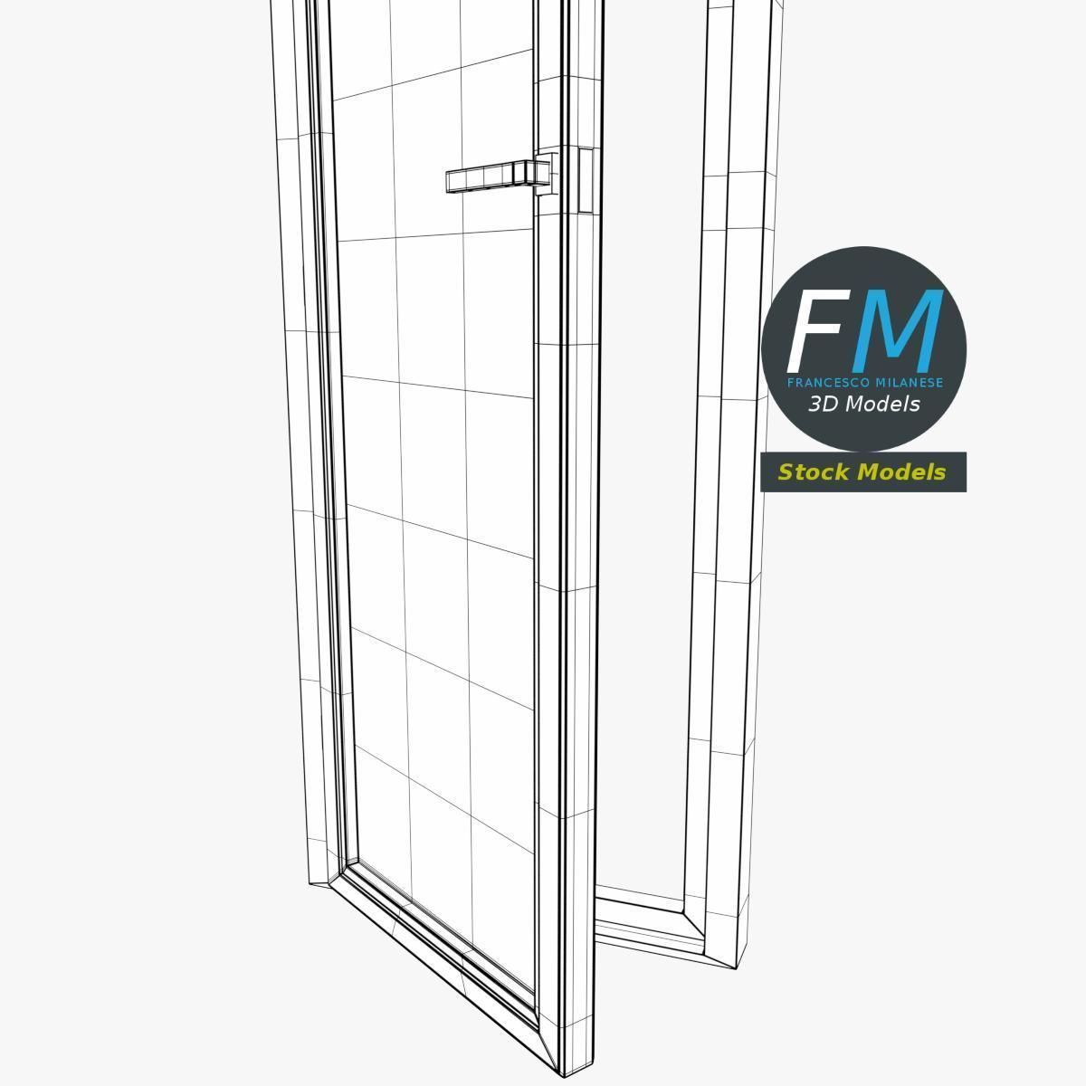 3D-Modell - Fenstertür - 08