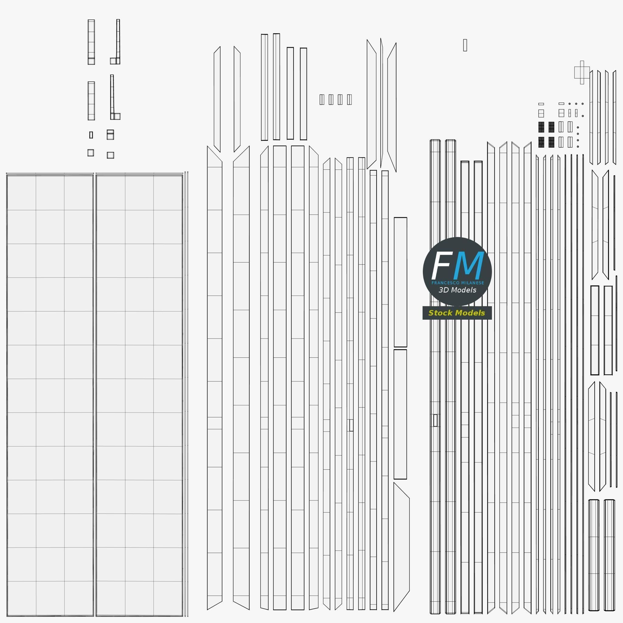 3D-Modell - Fenstertür - 11 3D-Modell - Fenstertür - 11