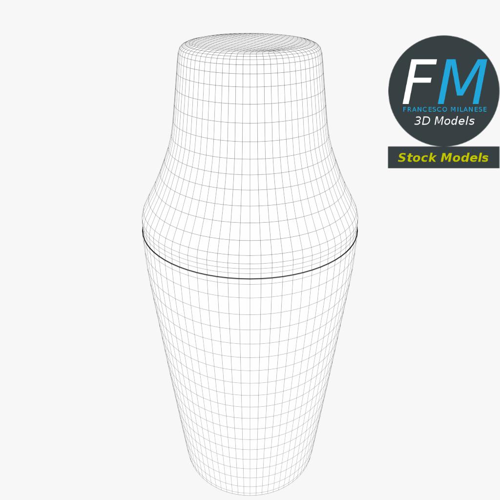 3D-Modell - Französischer Cocktailshaker - 07