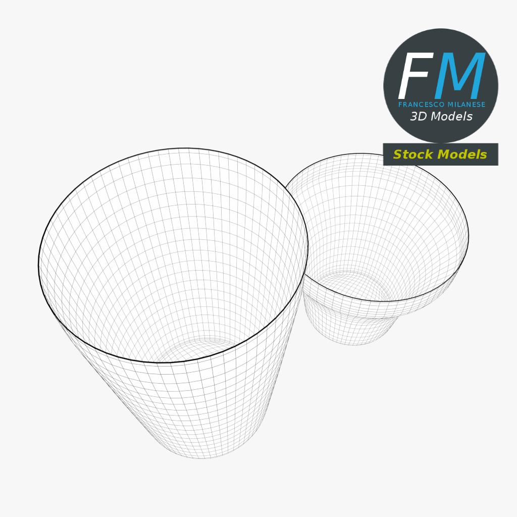 3D-Modell - Französischer Cocktailshaker - 08