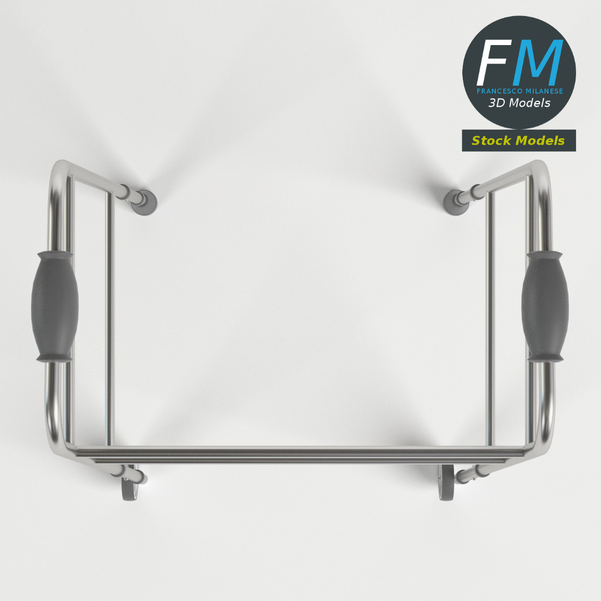 3D-Modell - Gehwagen mit Vorderrädern - 06