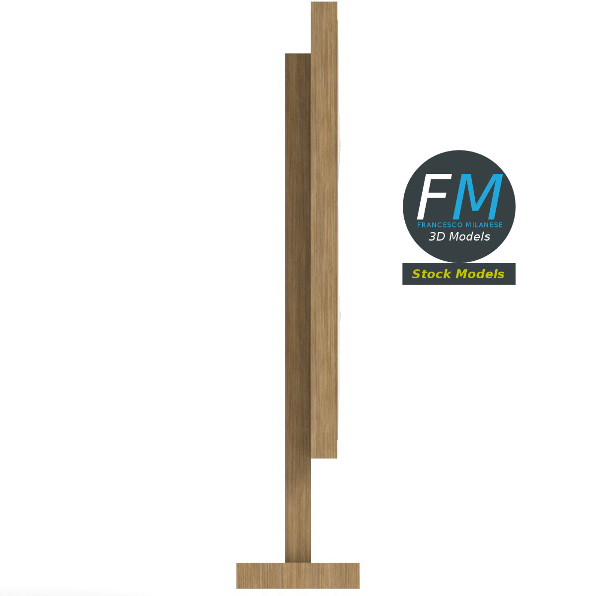 3D-Modell - Furinkazan Holzschild - 04