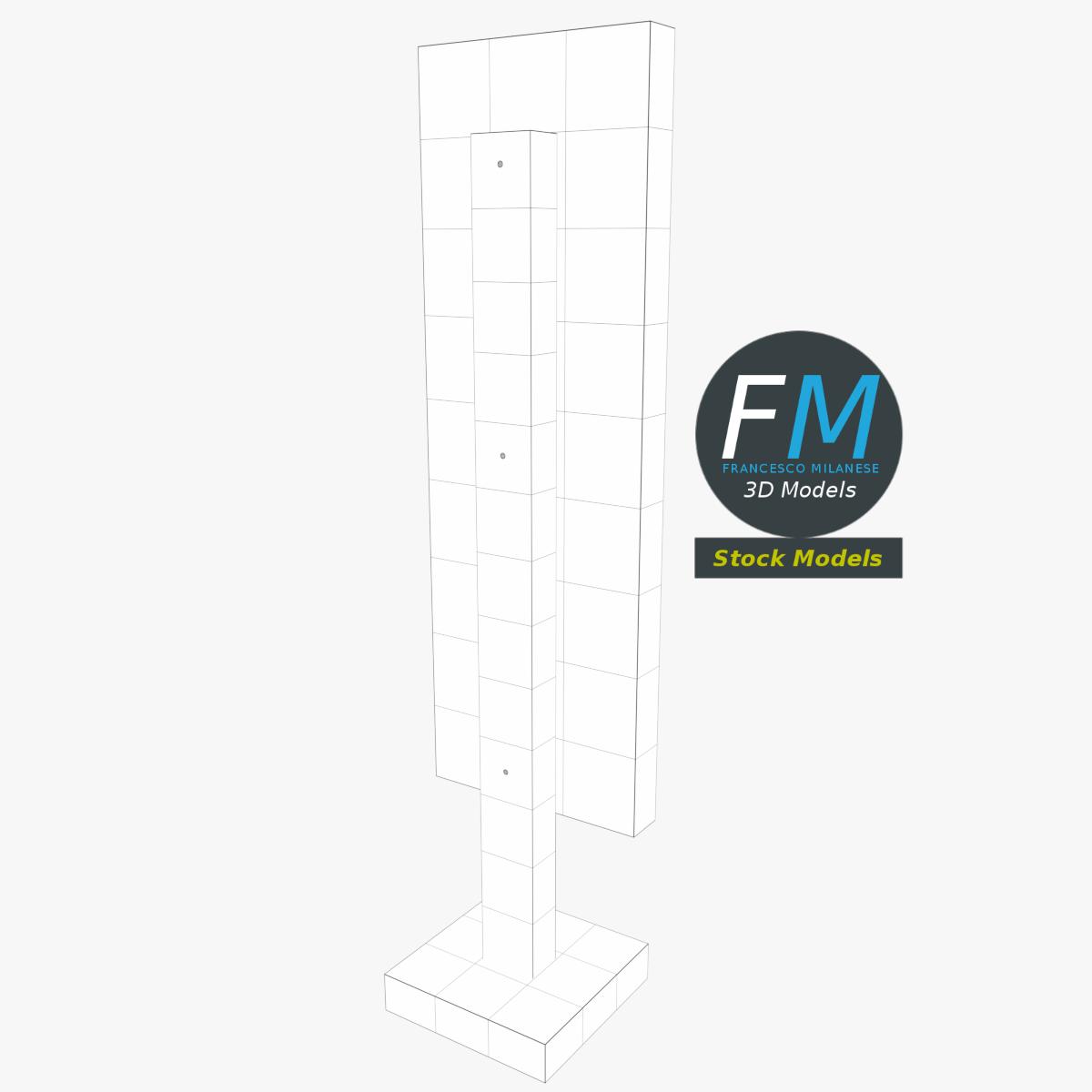 3D-Modell - Furinkazan Holzschild - 08