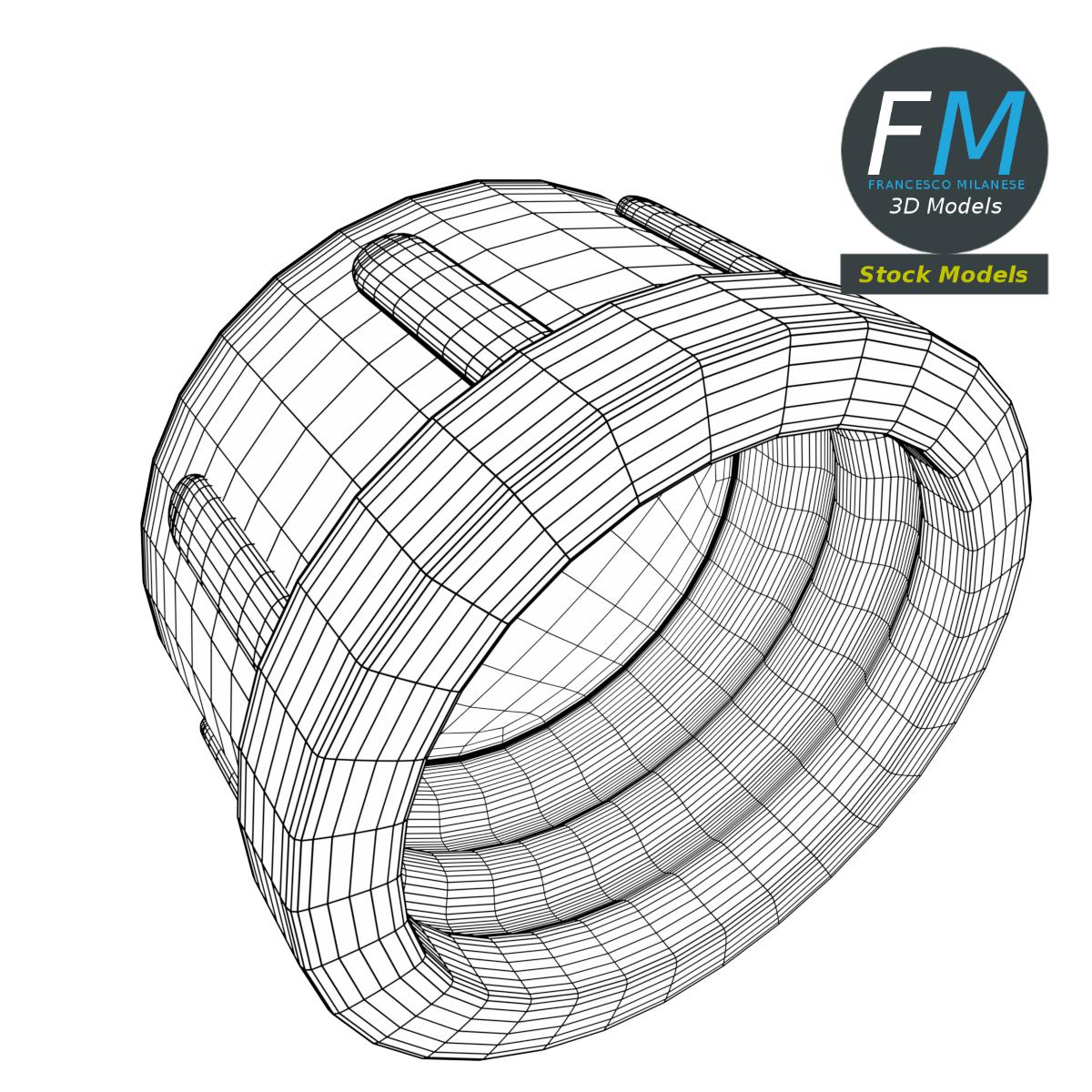 3D-Modell - Kunststoffkanister mit Gallonenvolumen - 08