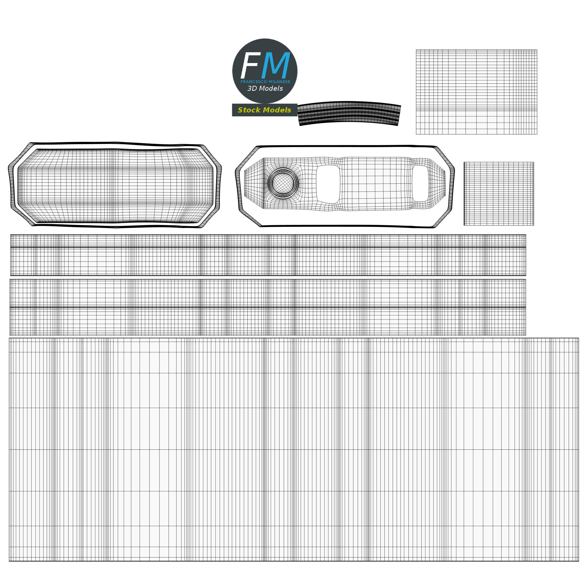 3D-Modell - Kunststoffkanister mit Gallonenvolumen - 11