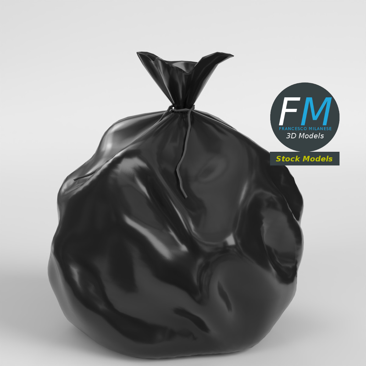 3D-Modell - Müllsack - 01