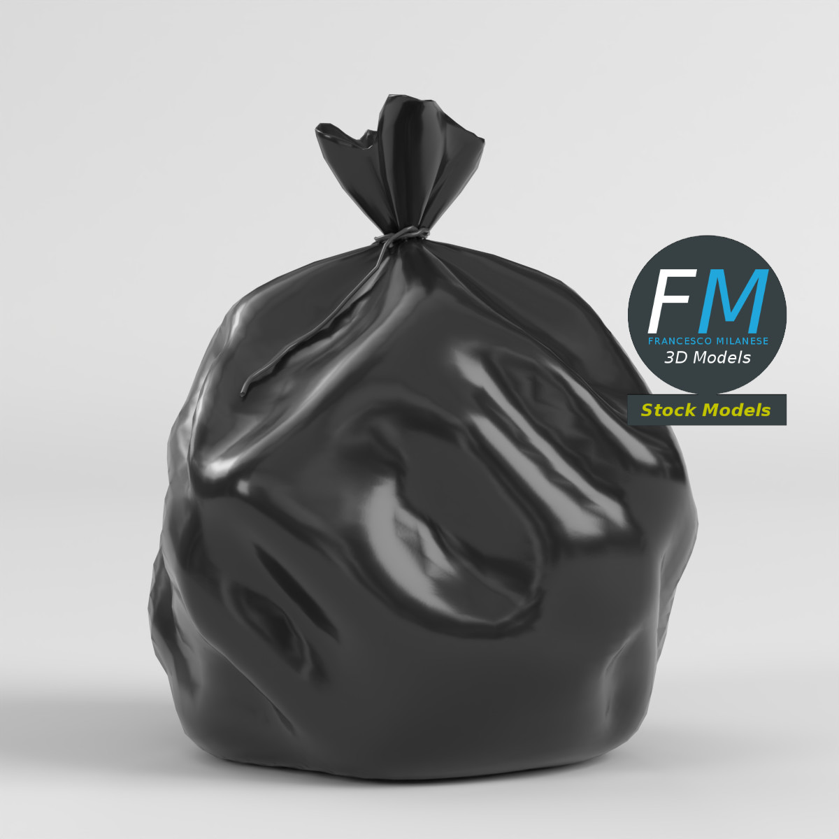 3D-Modell - Müllsack - 03