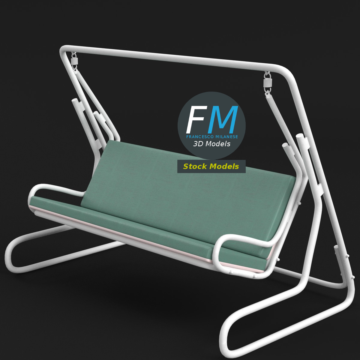 3D-Modell - Gartenschaukel - 01