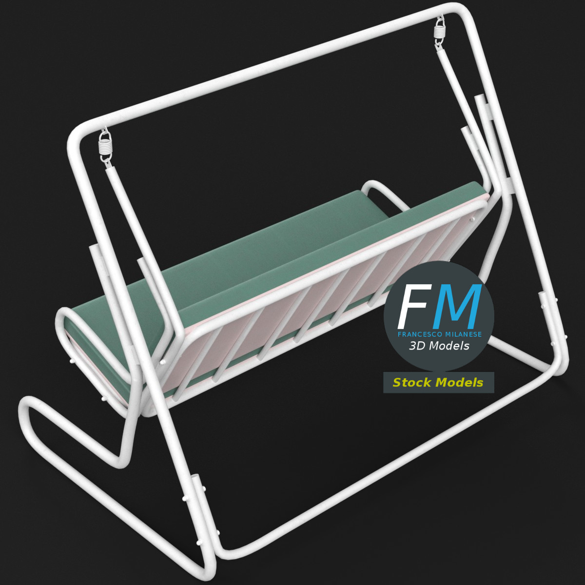 3D-Modell - Gartenschaukel - 02