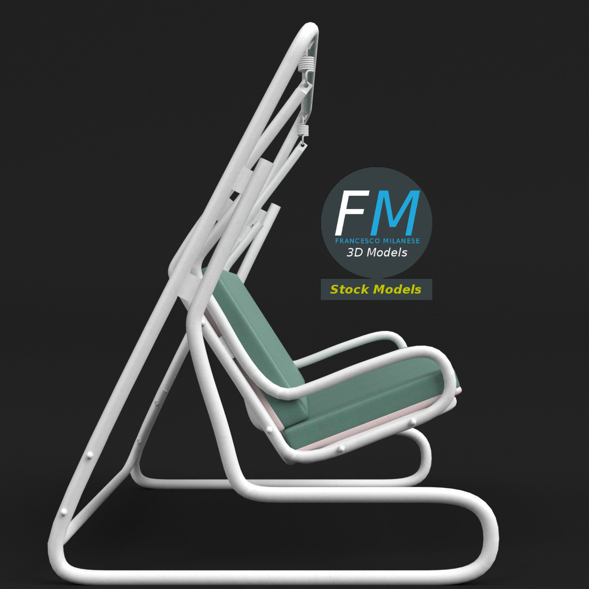 3D-Modell - Gartenschaukel - 04