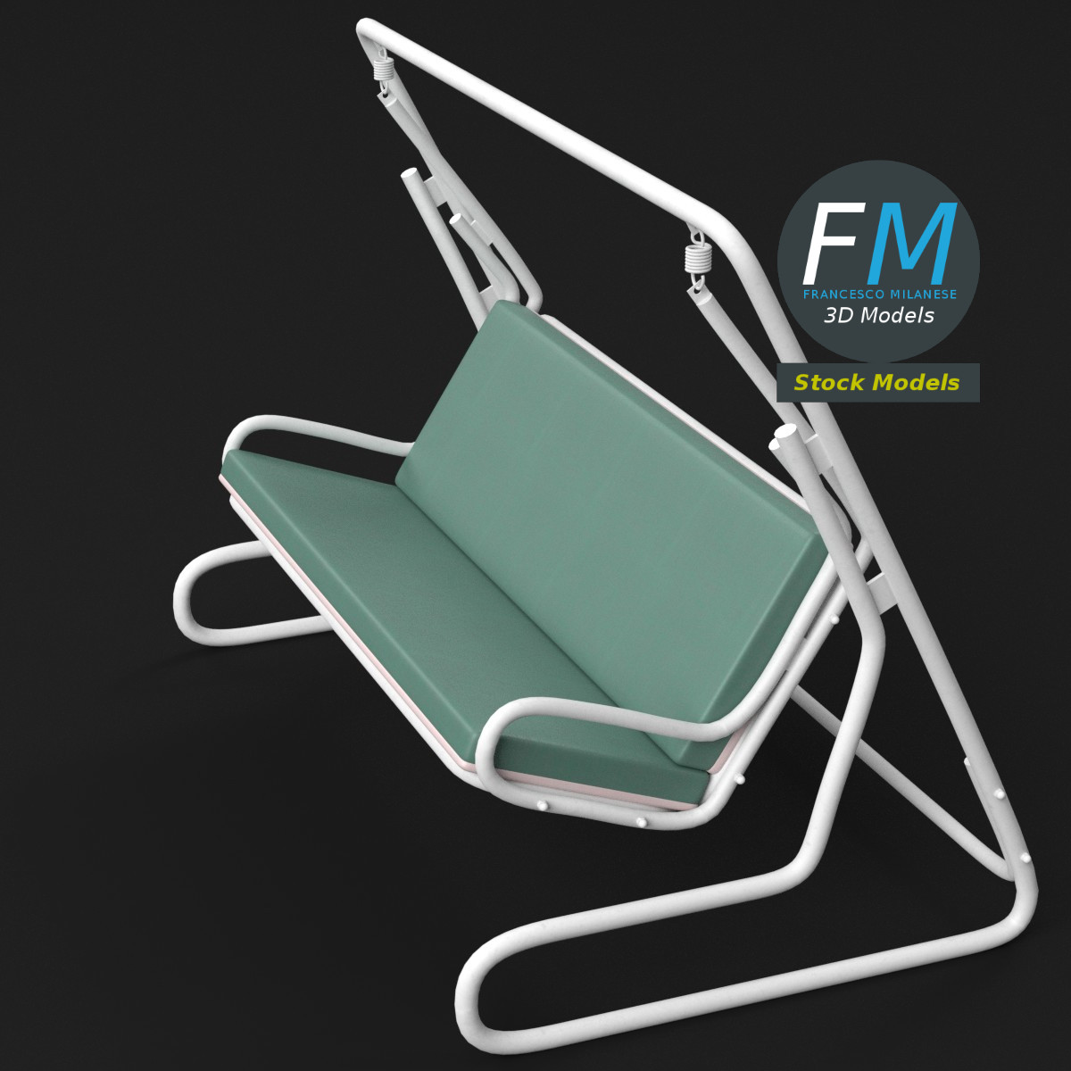 3D-Modell - Gartenschaukel - 05