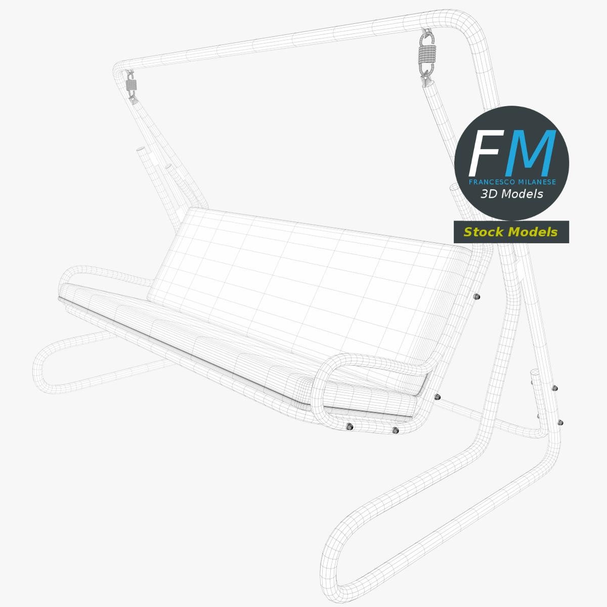 3D-Modell - Gartenschaukel - 07