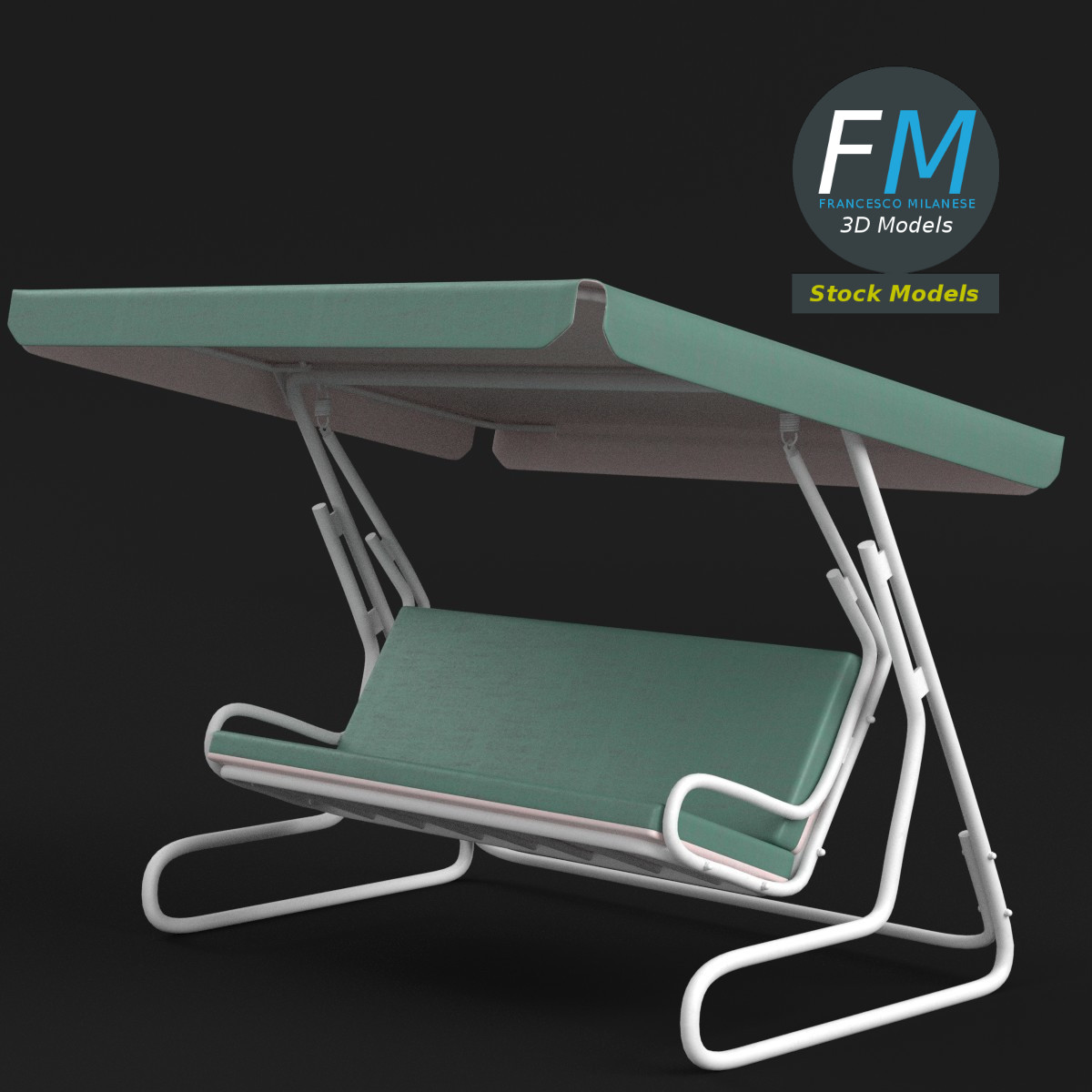 3D-Modell - Gartenschaukel - 01