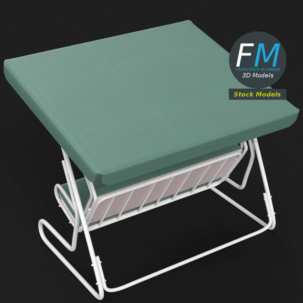 3D-Modell - Gartenschaukel - 02