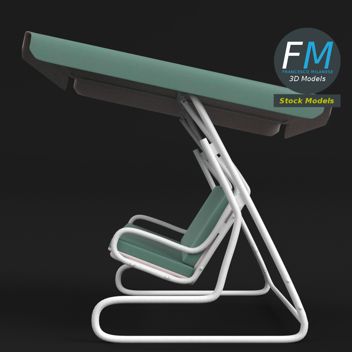 3D-Modell - Gartenschaukel - 03