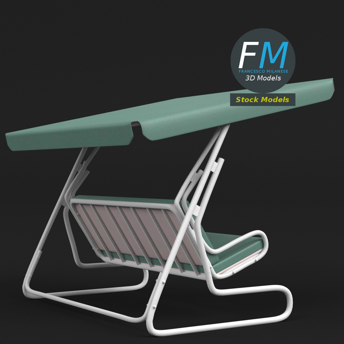 3D-Modell - Gartenschaukel - 04