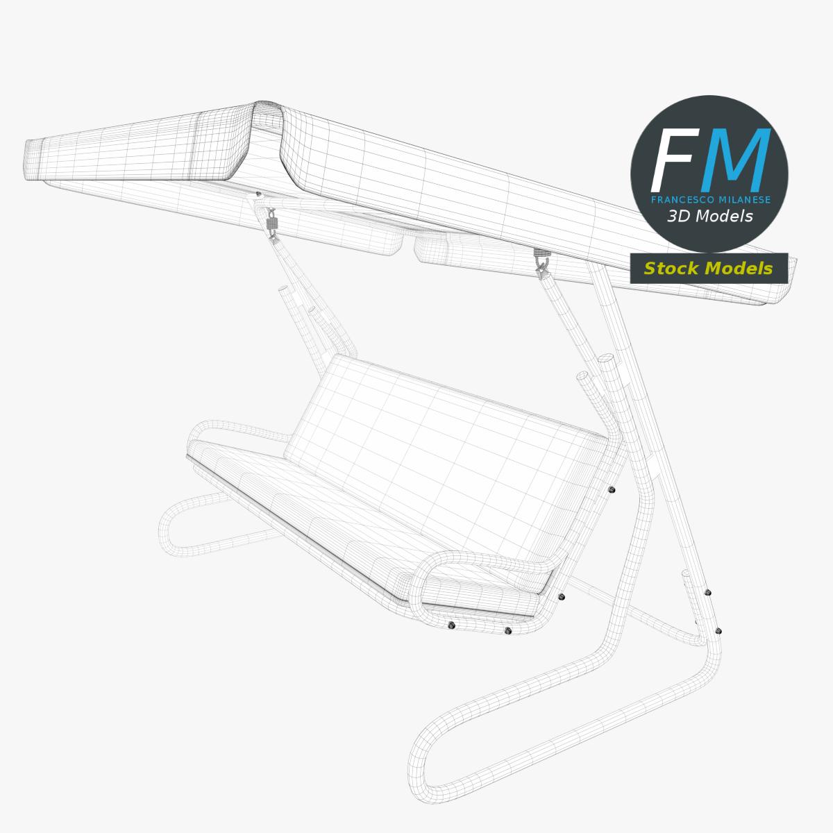 3D-Modell - Gartenschaukel - 07