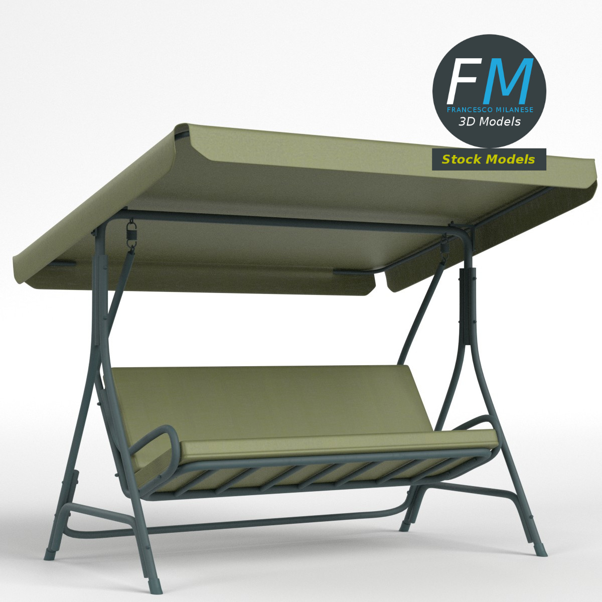 3D-Modell - Gartenschaukel - 01