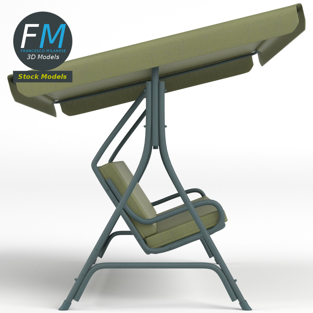3D-Modell - Gartenschaukel - 04