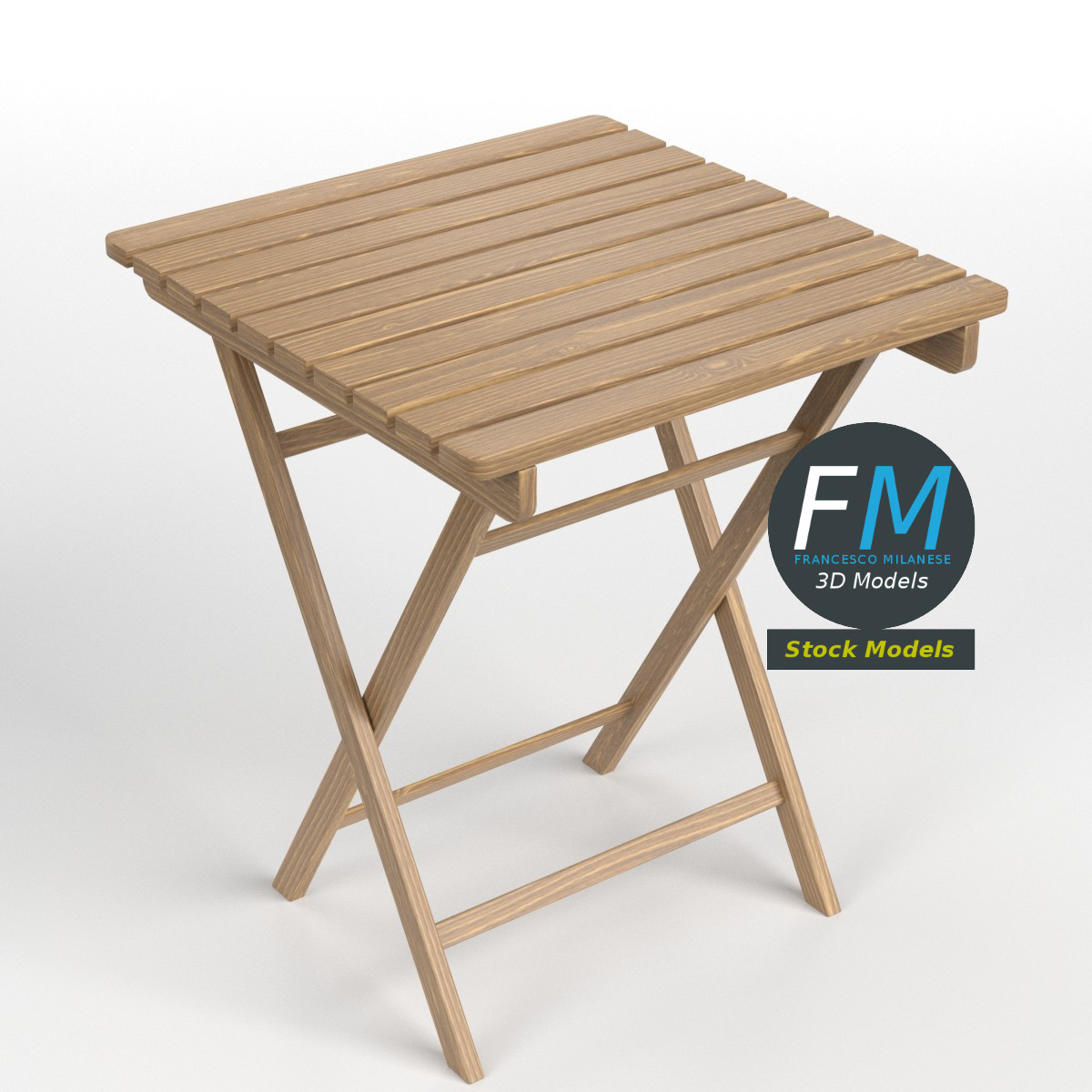 3D-Modell - Gartentisch - 01
