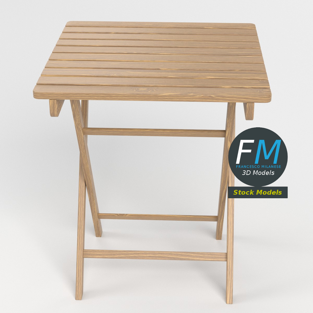 3D-Modell - Gartentisch - 02