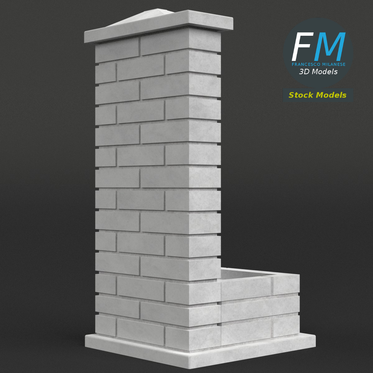 3D-Modell - Gartenbrunnen - 04