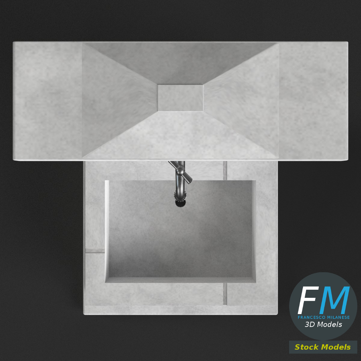 3D-Modell - Gartenbrunnen - 06