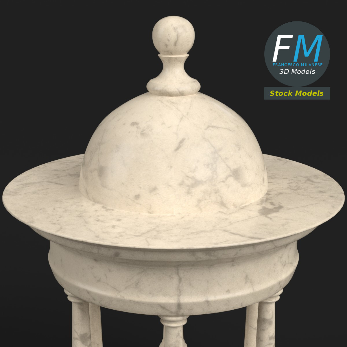 3D-Modell - Gartenpavillon - 04