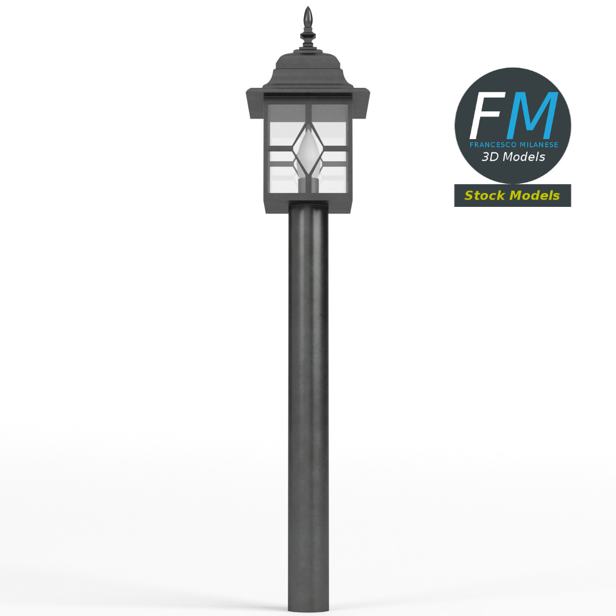 3D-Modell - Gartenleuchte - 03