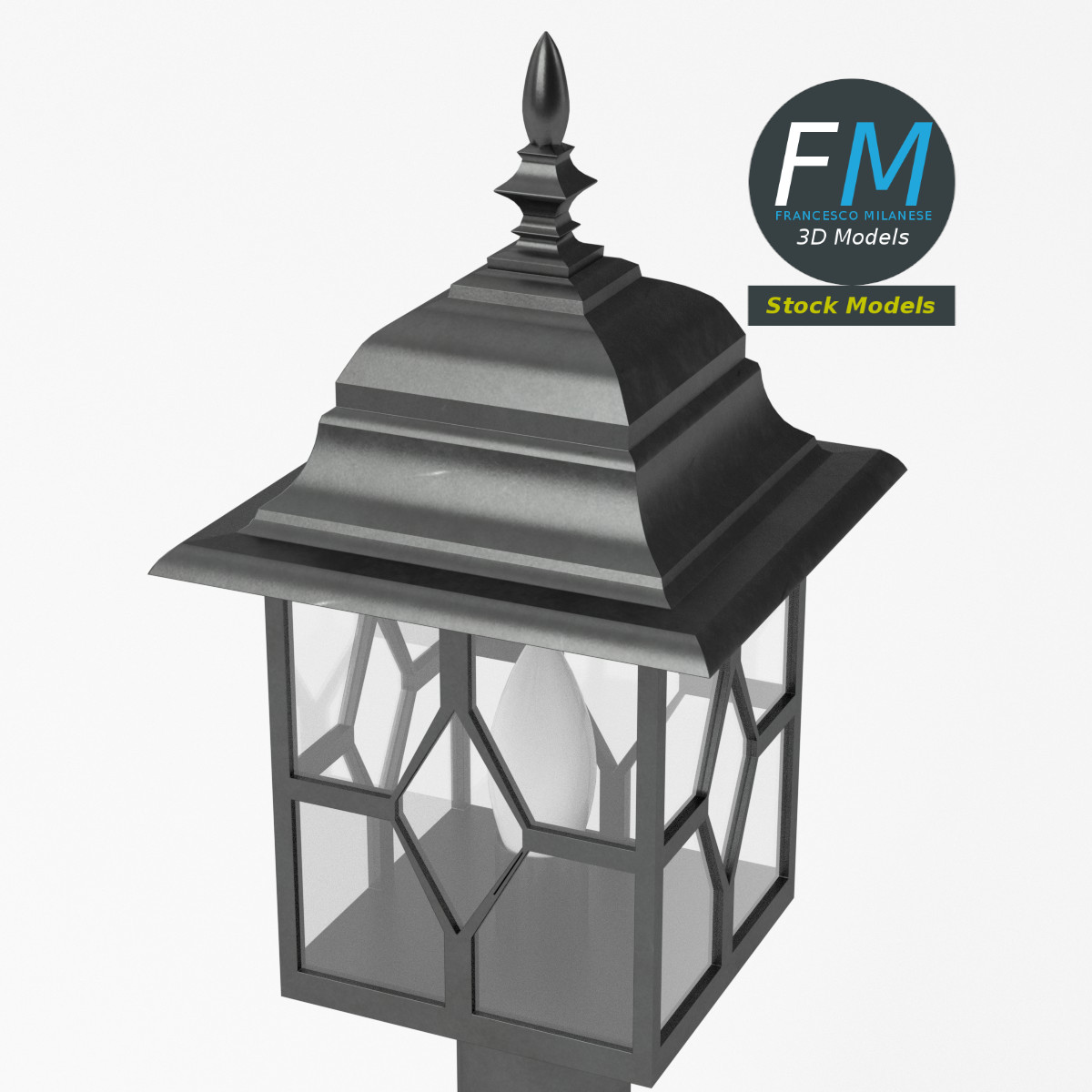 3D-Modell - Gartenleuchte - 05