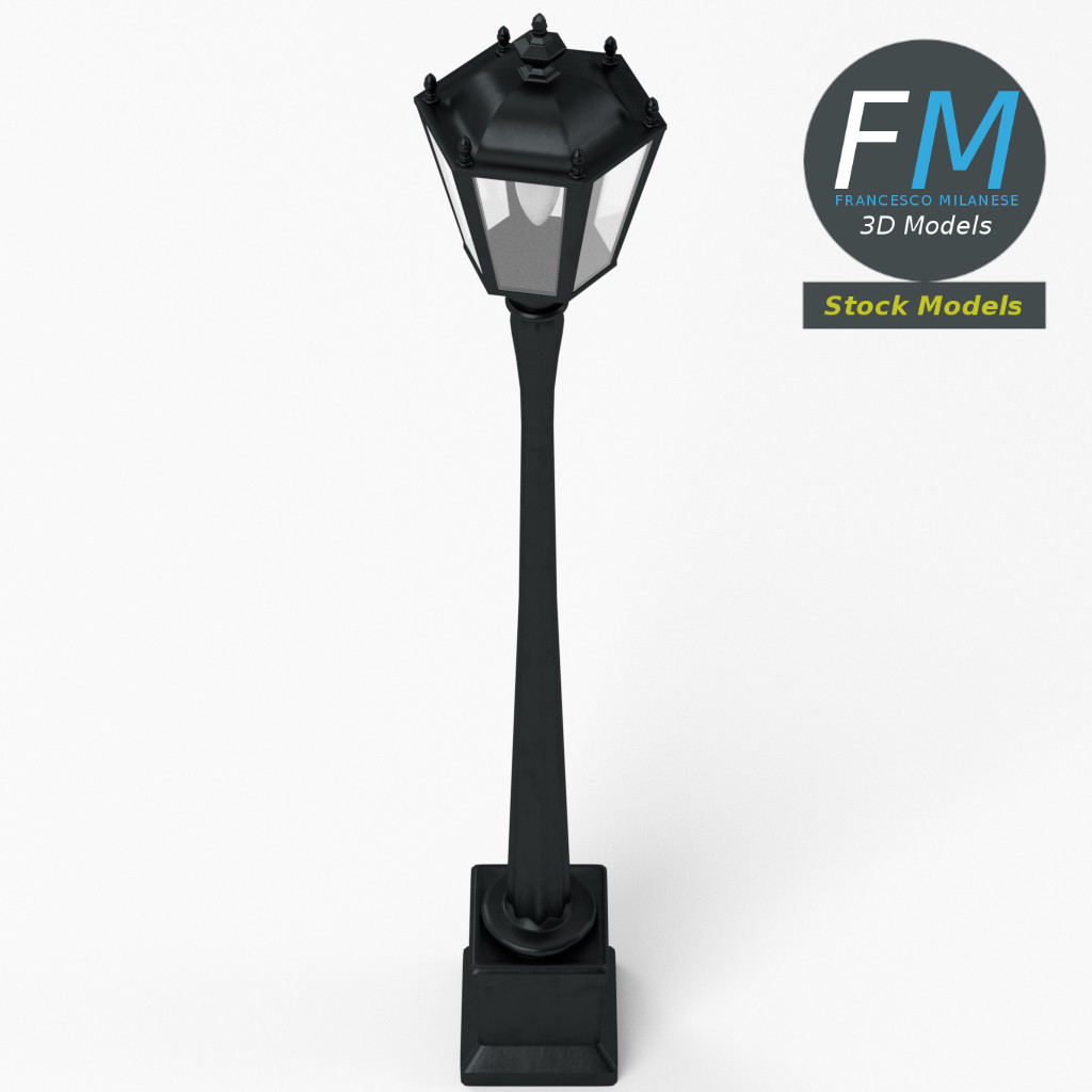 3D-Modell - Gartenlaternenmast - 05