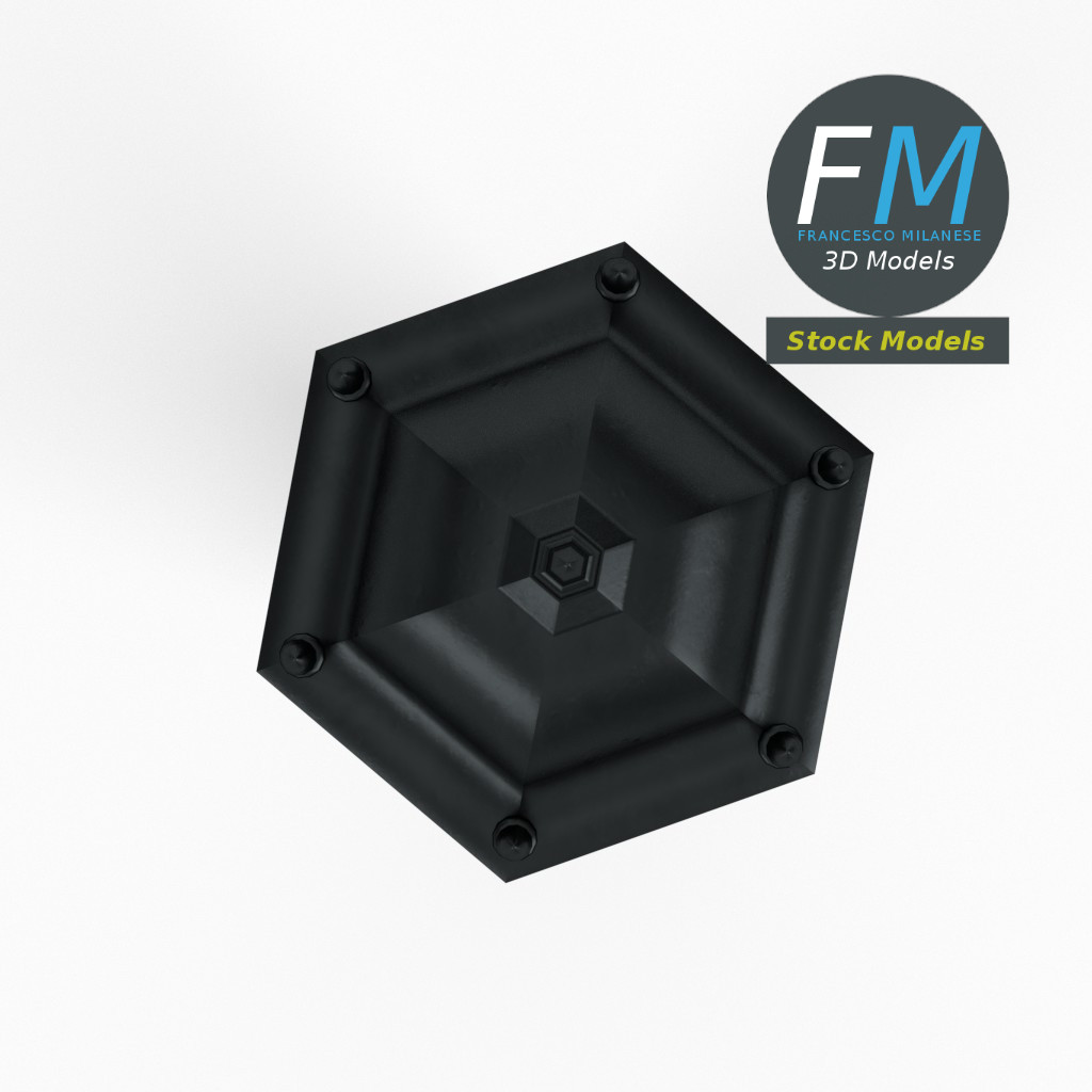 3D-Modell - Gartenlaternenmast - 06