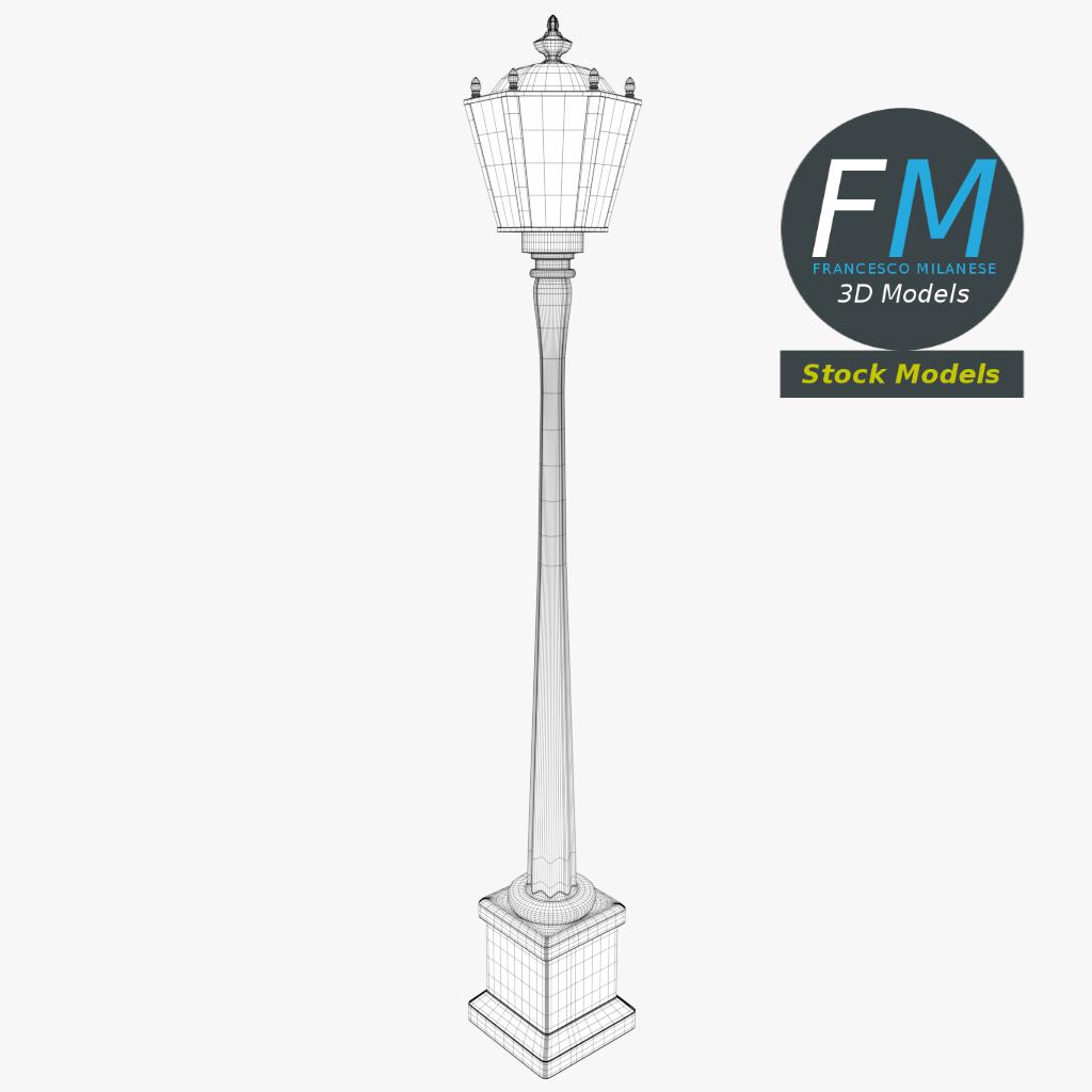 3D-Modell - Gartenlaternenmast - 07